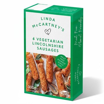 Linda McCartney's 6 Vegetarian Lincolnshire Sausages 300g