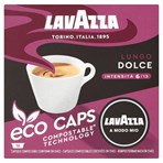 Lavazza A Modo Mio Eco Caps Compostable Lungo Dolce Coffee Capsules x 16
