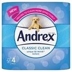 Andrex Classic Clean Toilet Tissue 4 Roll