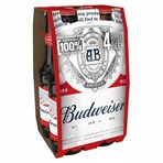Budweiser Lager Beer Bottles 4 x 300ml