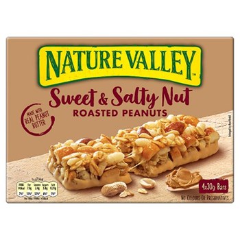 Nature Valley Sweet & Salty Nut Roasted Peanuts Bars 4 x 30g (120g)