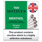 Ten Motives Electronic Cigarette Menthol Refill x4