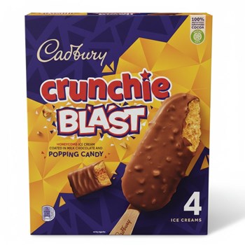 Cadbury Crunchie Blast Ice Cream 4 x 100ml