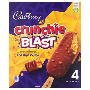 Cadbury Crunchie Blast Ice Cream 4 x 100ml