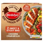 Birds Eye 2 Sweet & Sticky BBQ Chicken Chargrills 174g