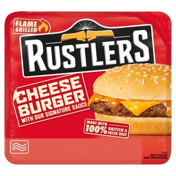 Rustlers Flame Grilled Cheese Burger 141g
