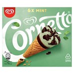 Cornetto Mint Ice cream cone 6 x 90ml