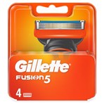 Gillette Fusion5 Mens Razor Blade Refills, 4 Count