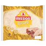 Mission 6 Wraps Wheat & White 367g
