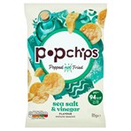 Popchips Sea Salt & Vinegar Sharing Crisps 85g