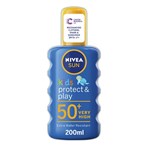 NIVEA SUN Kids Protect & Care Coloured Sunscreen Spray SPF 50+ 200ml 