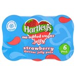 Hartley's No Added Sugar Strawberry Flavour Jelly Pots 6 x 115g