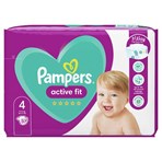 Pampers Active Fit Size 4, 37 Nappies, 9kg-14kg, Essential Pack