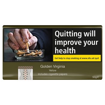 Golden Virginia Yellow Includes Cigarette Papers 50g