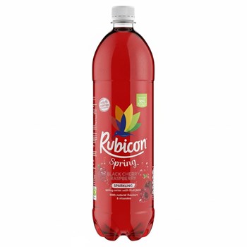 Rubicon Spring Black Cherry Raspberry Flavoured Sparkling Spring Water 1.5L