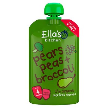 Ella's Kitchen Pears Peas + Broccoli from 4 Months 120g