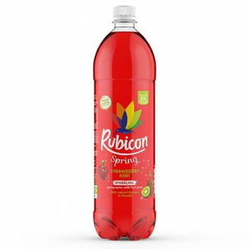 Rubicon Spring Strawberry Kiwi Flavoured Sparkling Spring Water 1.5 Litre