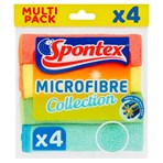 Spontex 4 Microfibre Multi-Purpose Cloths