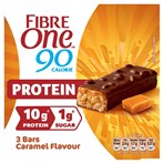Fibre One 90 Calorie Caramel Protein High Fibre Bars 3 x 24g