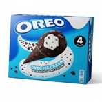 Oreo Ice Cream Cones with Oreo Cookie Coating 4 x 110ml