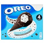 Oreo Ice Cream Cones with Oreo Cookie Coating 4 x 110ml