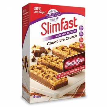 SlimFast® Meal Replacement Chocolate Crunch Meal Bar 4 x 60g (240g)