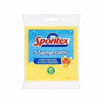 Spontex 5 Sponge Cloths