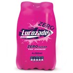 Lucozade Energy Zero Pink Lemonade 4x380ml
