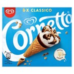 Cornetto Classico Ice cream cone 6 x 90 ml