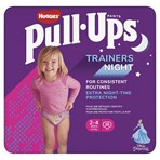 Huggies® Pull-Ups® Trainers Night, Girl, Size 2-4 Years, Nappy Size 5-6+, 18 Big Kid Training Pants