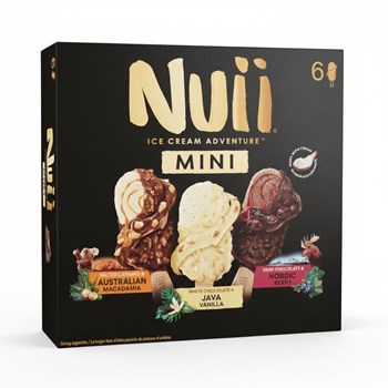 Nuii Mini Salted Caramel, Vanilla & Nordic Berry Ice Cream 6x55ml