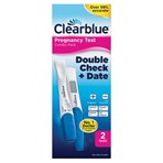 Clearblue Pregnancy Test Double-Check & Date Combo Pack, 2 Tests (1 Digital, 1 Visual)