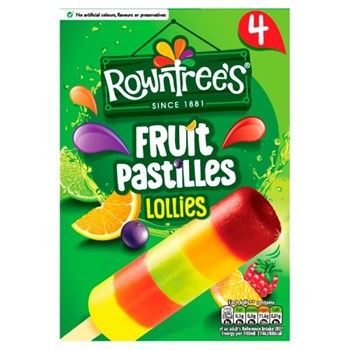Rowntree's Fruit Pastilles Ice Lollies 4 x 65ml