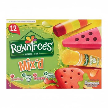 Rowntree's Mixed Pack Ice Lollies 12 Pack