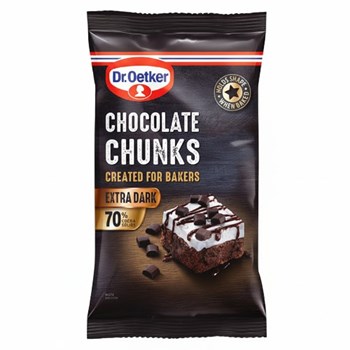 Dr. Oetker Extra Dark Chocolate Chunks 100g