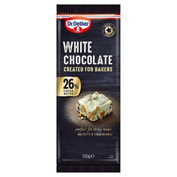 Dr. Oetker 26% White Chocolate Bar 150g