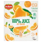 Del Monte 100% Orange Juice Ice Lollies 3 x 75ml (225ml)
