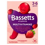 Bassetts Vitamins Multivitamins Strawberry Flavour 3-6 Years One a Day 30 Soft & Chewies