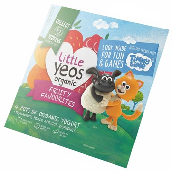 Little Yeos Organic Fruity Favourites Yogurt 4 x 90g (360g)