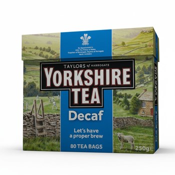Taylors of Harrogate Yorkshire Tea Decaf 80 Tea Bags 250g
