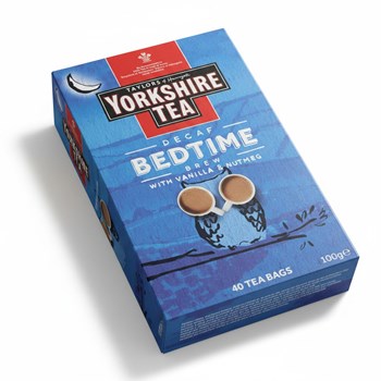 Taylors of Harrogate Yorkshire Tea Decaf Bedtime Brew 40 Tea Bags 100g
