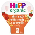 HiPP Organic Shell Pasta with Tomatoes & Courgette Toddler Tray Meal 1-3 Years 230g