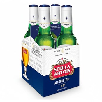 Stella Artois Alcohol Free Lager Bottles 4 x 330ml