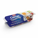 Muller Corner Strawberry and Peach & Apricot Yogurts 6 x 143g