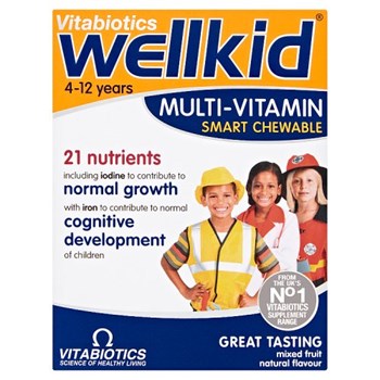 Wellkid Multi-Vitamin Smart Chewable 30 Chewable Tablets 4-12 Years
