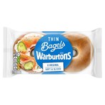 Warburtons 6 Original Soft & Sliced Thin Bagels