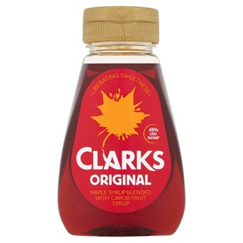 Clarks Original Maple Syrup Blended with Carob Fruit Syrup 180ml