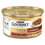 Gourmet Gold Casserole with Duck and Turkey in a Brown Sauce 85g