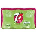 7UP Free Cherry Can 6 x 330ml