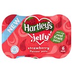 Hartley's Jelly Strawberry Flavour Pots 6 x 125g (750g)